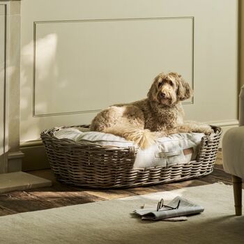 Hove Striped Pet Cushion With Signature Ticking Stripe, 5 of 8