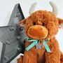 Happy Birthday Star Tag Large Highland Cow, thumbnail 8 of 10