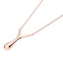 V Drop Pendant In Rose Gold Vermeil Plated, thumbnail 1 of 3