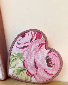 Personalised Fabric Nursery Letter And Heart Set – Handmade Baby Gift, 4 of 5