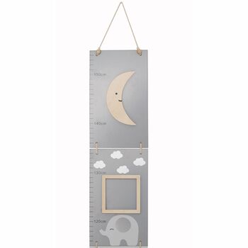 Personalised Teddy Wooden Height Chart, 7 of 7