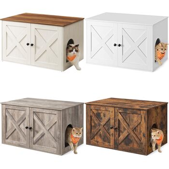 Hidden Cat Litter Box Enclosure Cabinet, 8 of 8