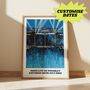 Oasis Live 25 Customisable Date And Location Art Print / Oasis Live 25 Wall Art / Wembley Cardiff Edinburgh Manchester Heaton Park, thumbnail 1 of 3
