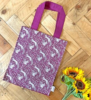 Squirrels Print Tote Bag, 4 of 5