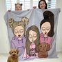Personalised You And Your Pet Sherpa Blanket, thumbnail 2 of 12