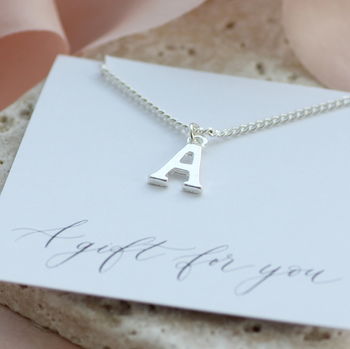 Silver Plated Alphabet Charm Necklace, 6 of 12