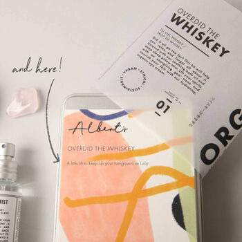 Personalised Overdid ..The Whiskey Letterbox Pamper Kit, 2 of 2