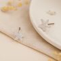 Sterling Silver Dainty Starfish Stud Earrings, thumbnail 1 of 9
