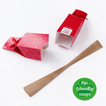 Six Reusable Eco Crackers 'Red Jewel' Design, 3 of 9