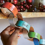 Personalised Leather Paperchain Christmas Decoration, thumbnail 1 of 8