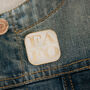 Fafo Square Enamel Pin Black Or White, thumbnail 9 of 12
