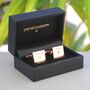 Personalised Rose Gold Love Daddy Cufflinks, thumbnail 2 of 7