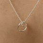 Silver Flow Duo Pendant Necklace, thumbnail 1 of 4