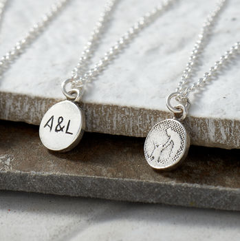 Silver Dog Walkers' Necklace With Personalised Initials, 3 of 5