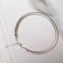 Sterling Silver Herringbone Bracelet, thumbnail 3 of 8