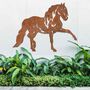 Rusted Metal Walking Horse, Animal Wall Art Decor, thumbnail 8 of 10