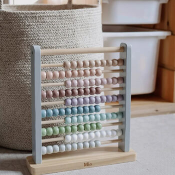 Personalised Wooden Colourful Abacus Toy, 3 of 5