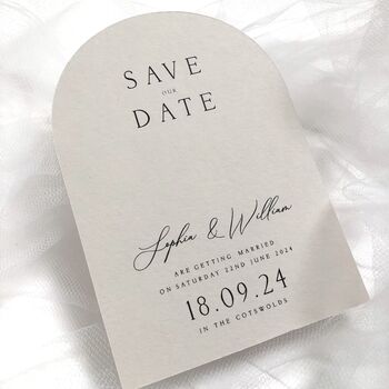 Signature Arch Save The Date Cards, 4 of 8