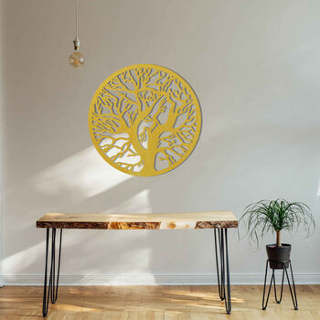 Round Tree Radiance: Wooden Wall Art For Modern Rooms, 9 of 12