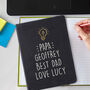 Personalised Light Bulb Hardback Notebook, thumbnail 1 of 4