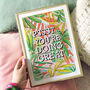 'You're Doing Great' Typography Illustration Print, thumbnail 1 of 3