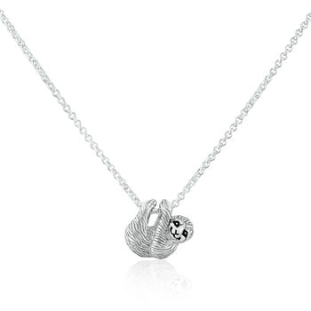Silver Or Gold Plated Sloth Necklace, 8 of 11