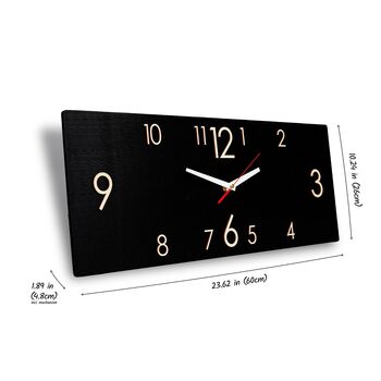 Minimalistic Scandinavian Luxury Wooden Wall Clock, 8 of 10