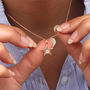 Personalised Rose Gold Plated Birthstone Star Necklace, thumbnail 1 of 5