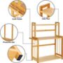 Three Tier Bamboo Storage Organizer Shelf Rack, thumbnail 6 of 7