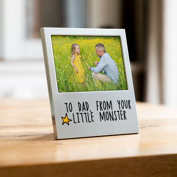 To Dad From Your Little Monster Photo Frame, 3 of 6