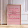 Customisable Song Lyric Poster, thumbnail 6 of 7