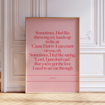 Customisable Song Lyric Poster, 6 of 7