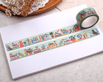 Green Book Washi Tape Eco Friendly Paper Masking Tape, 2 of 2