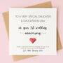 Personalised 1st Anniversary Card For Daughter And Son In Law/Son And Daughter In Law, thumbnail 5 of 8