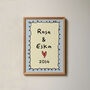 Personalised Couples Name And Year Print, thumbnail 7 of 8