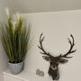 Stag Head Large Antler Metal Wall Plaque, thumbnail 4 of 7