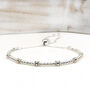 60th Birthday 9ct Gold And Silver Milestone Bracelet, thumbnail 1 of 8