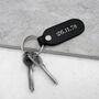 Handmade Personalised Special Date Leather Fob Keyring, thumbnail 1 of 6