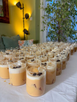 Ice Latte Coffee Scented Coconut Wax Candle, 3 of 4