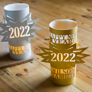 Personalised Happy New Year 2022 Lantern Gift, 9 of 9