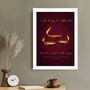 Personalised Diwali Diyas Wall Print, thumbnail 3 of 6