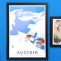 Authentic Vintage Travel Advert For Austria, thumbnail 1 of 8