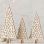 Christmas Tree Set, Star Cutout Design, thumbnail 1 of 5