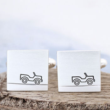 Personalised Car Cufflinks. Gift For Dad, 5 of 10