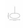 Callisto Gold Oval Ceiling Light, thumbnail 6 of 6