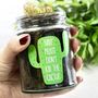 Personalised 'Don't Kill Me' Cactus Jar Grow Kit, thumbnail 9 of 11