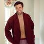 Lightweight Men's Dressing Gown Tosca Red, thumbnail 1 of 3