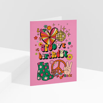 Groovy Disco Birthday Card, 2 of 3