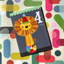 Mini Lion 4th Birthday Card, thumbnail 1 of 5