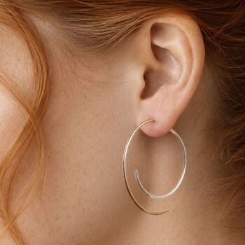 Silver Overlapping Two Way Ear Jacket Earrings, 7 of 8